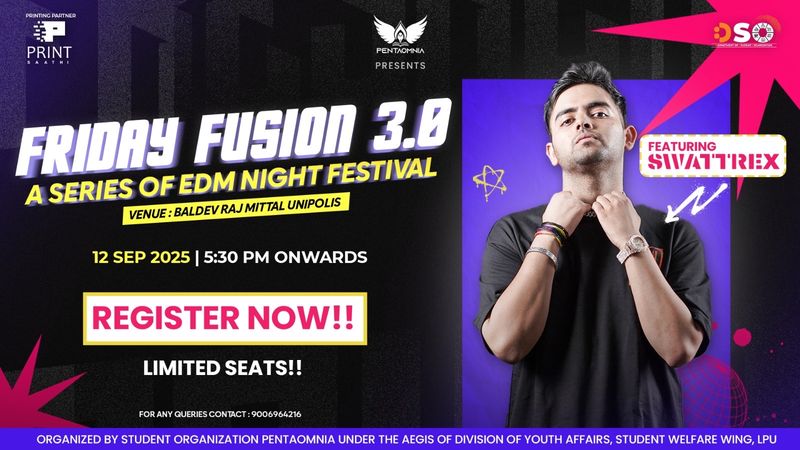 Friday Fusion 3.O : A series of EDM night Festival