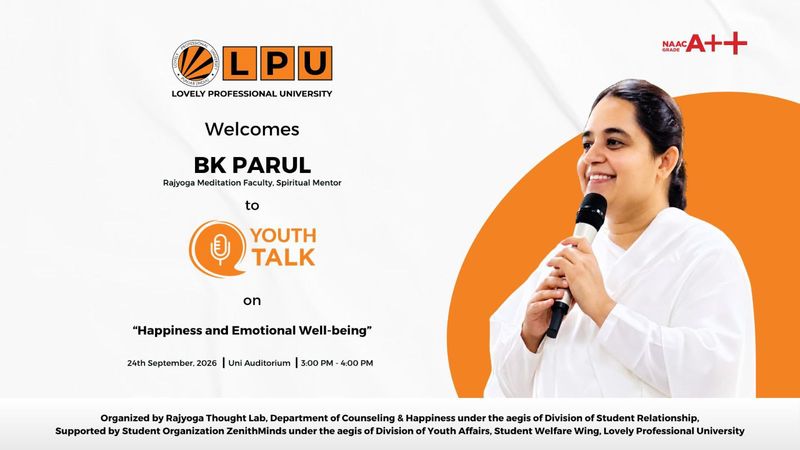 Youth talk with BK Parul on Happiness and Emotional Well-being